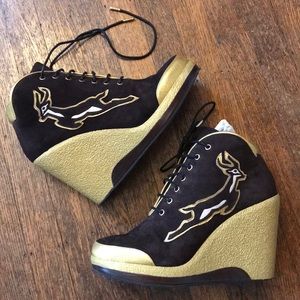 Marc by Marc Jacobs lace up wedges